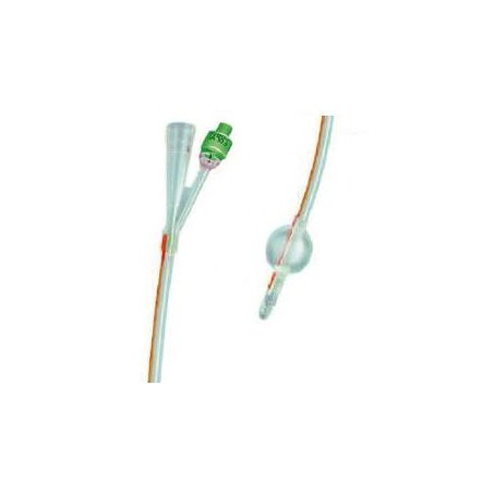 Safety Catetere Foley In Silicone Trasparente A 2 Vie Con Palloncino 5-10ml Diametro Ch22 7,33mm Lunghezza 40cm