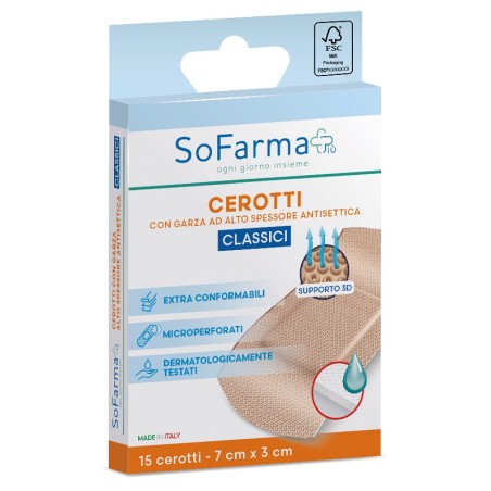 So. Farma. Morra Cerotto Classico 7x3 Cm 15 Pezzi Sofarmapiu'