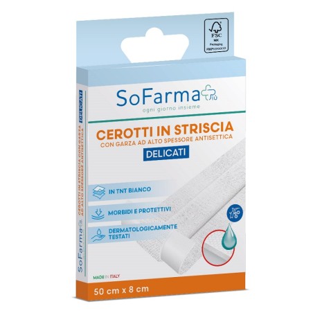 So. Farma. Morra Cerotto Delicato Striscia 50x8 Cm Sofarmapiu'