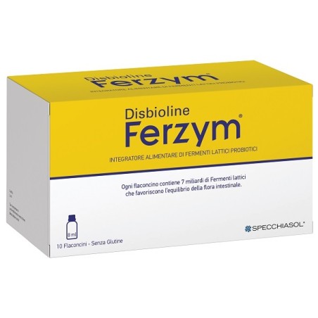 Specchiasol Disbioline Ferzym 10 Flaconcini Da 8 Ml