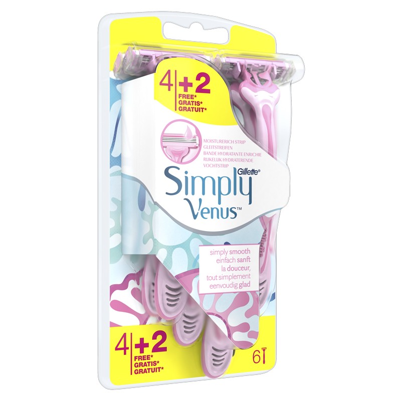 Procter & Gamble Gillette Venus Simpl3 4 Pezzi + 2 G