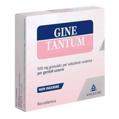 Angelini Ginetantum 500 Mg Granulato Per Soluzione Cutanea Per Genitali Esterni Ginetantum 500 Mg/10 Ml Concentrato Per Soluzion