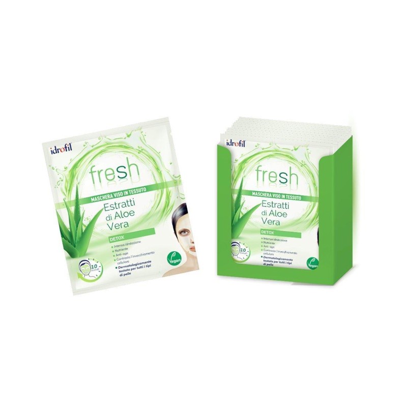 Idrofil Maschera Viso Tessuto Fresh 20 Pezzi