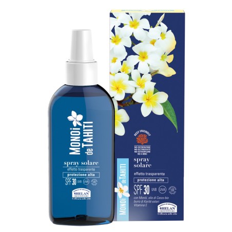 Helan Cosmesi Monoi De Tahiti Spray Solare Effetto Trasparente Spf30 150 Ml