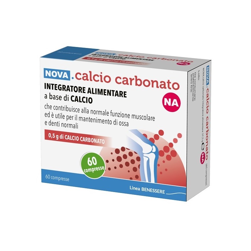 Nova Argentia Ind. Farm Nova Calcio Carbonato Na 0,5g 60 Compresse