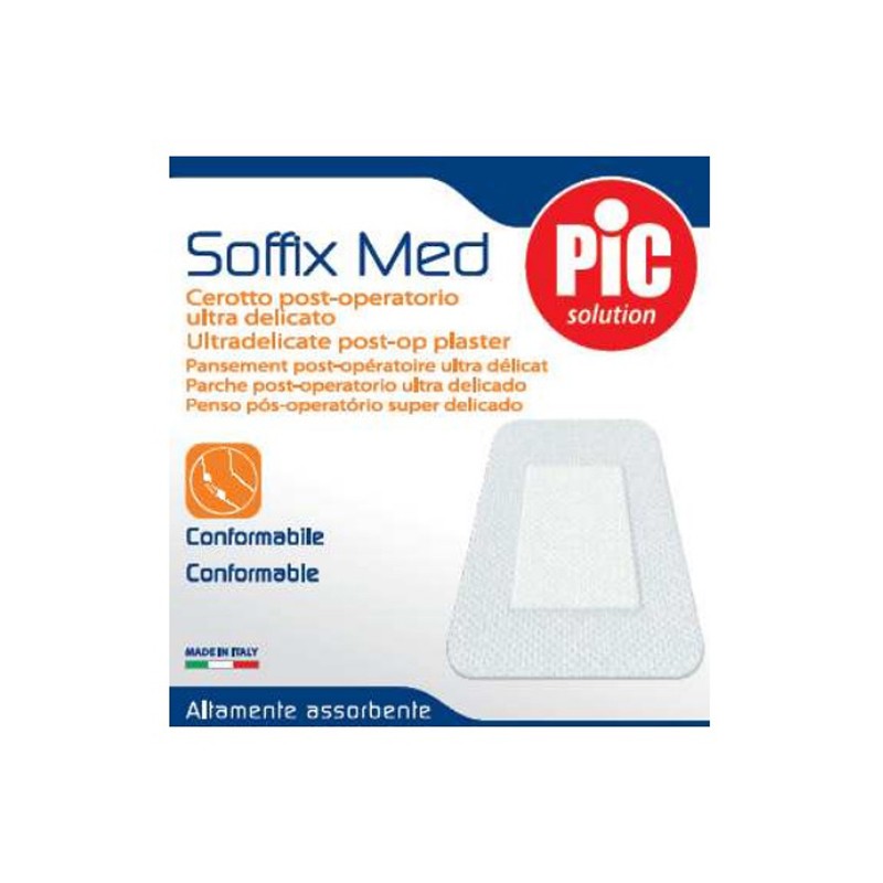 Pikdare Cerotto In Tnt Adesivo 10x8 Cm Con Compressa Assorbente 4,5x5,5 Cm Pic Soffix Med 1 Pezzo