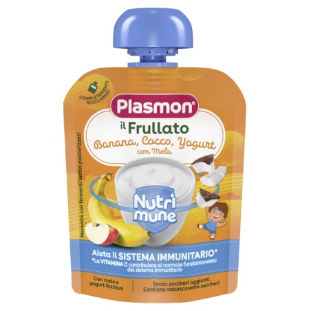 Plasmon Nutri-mune Banana/cocco/yogurt Con Mela 85 G