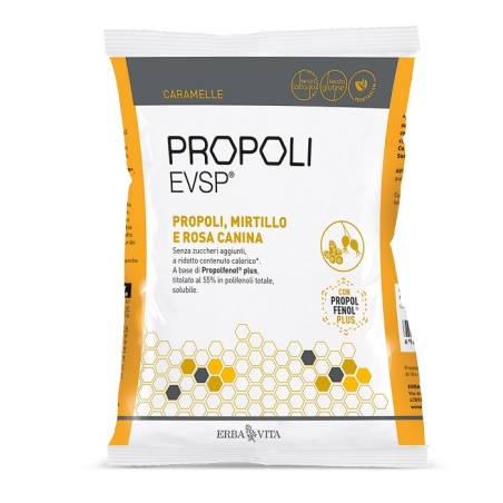 Erba Vita Group Propoli Evsp Caramelle Propoli Mirtillo Rosa Canina 65 G