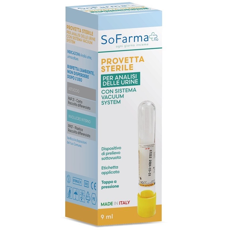 So. Farma. Morra Provetta Sottovuoto Vacutest Da 9 Ml Sofarmapiu'