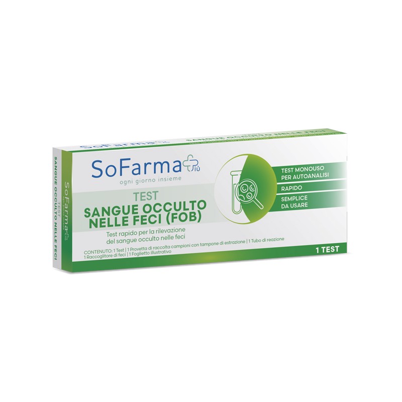 So. Farma. Morra Test Autodiagnostico Rapido Sofarmapiu' Per La Rilevazione Del Sangue Occulto Nelle Feci