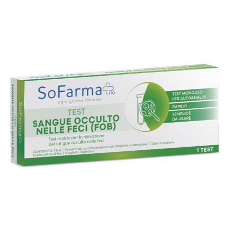 So. Farma. Morra Test Autodiagnostico Rapido Sofarmapiu' Per La Rilevazione Del Sangue Occulto Nelle Feci