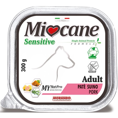 Morando Miocane Sensitive Single Animal Protein Formula Adult Pate' Prosciutto 300 G