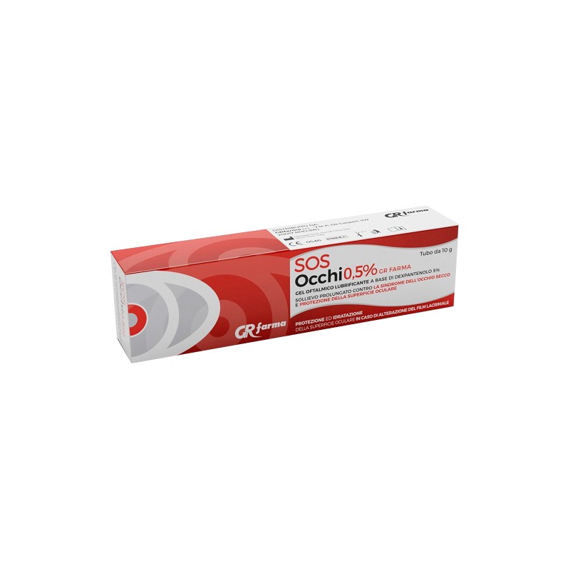 Gr Farma Gel Oftalmico Lubrificante Dexpantenolo 5% Sos Occhi 0,5% 10 G