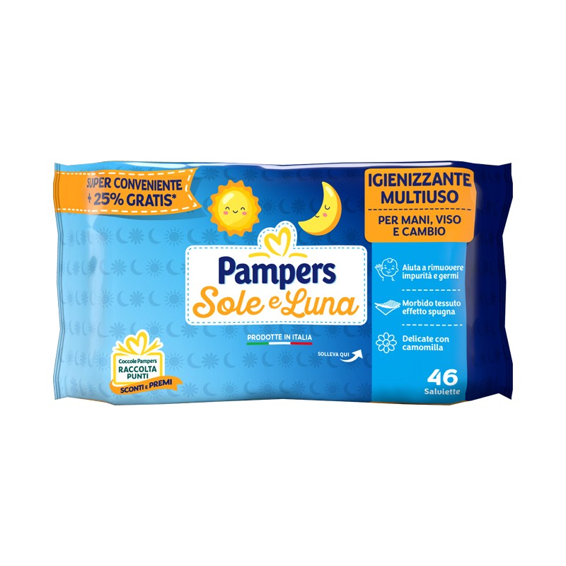 Fater Wipes Sole & Luna 46 Pezzi