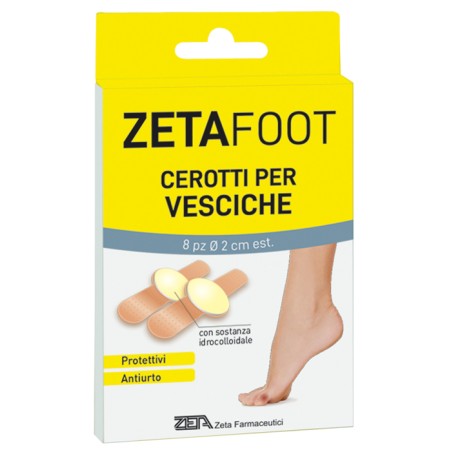 Zeta Farmaceutici Zetafoot Cerotto Idrocolloidale Vesciche 8 Pezzi