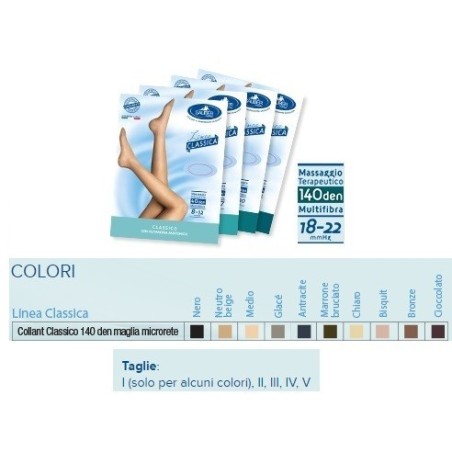 Desa Pharma Sauber Collant 140 Denari Maglia Microrete Neutro Beige 4 Linea Classica