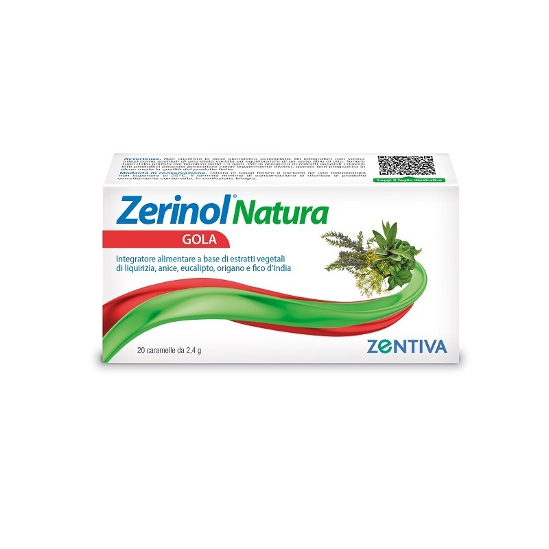 Zentiva Italia Zerinol Natura Gola 20 Caramelle Balsamiche