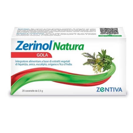 Zentiva Italia Zerinol Natura Gola 20 Caramelle Balsamiche