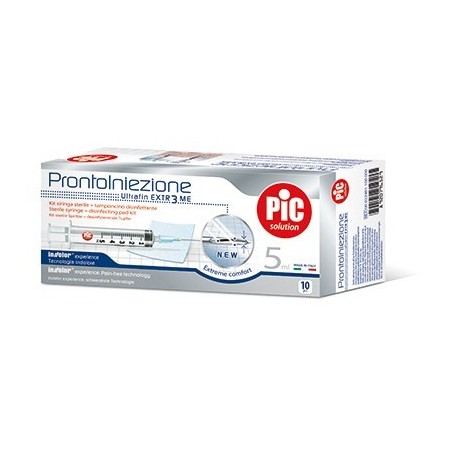 Pikdare Siringa Pic Solution Pronto Iniezione 2,5 Ml Ago Gauge 23 1 1/4 10 Pezzi