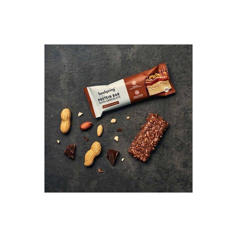 Foodspring Gmbh Protein Bar Extra Chocolate Crunchy Peanut 45 G