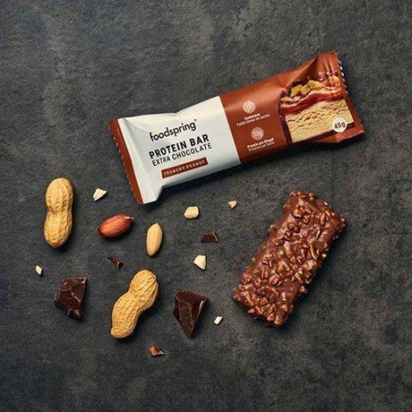 Foodspring Gmbh Protein Bar Extra Chocolate Crunchy Peanut 45 G