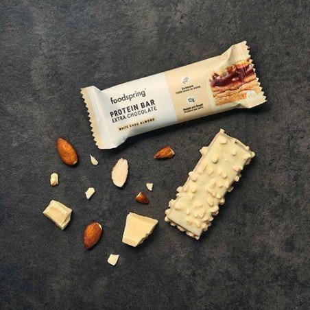 Foodspring Gmbh Protein Bar Extra Chocolate White Chocolate Almond 45 G