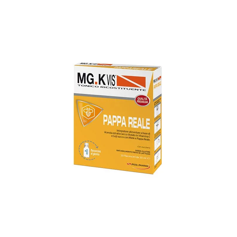 Pool Pharma Mgk Vis Tonico Ricostituente Pappa Reale 10 Flaconcini Da 10 Ml