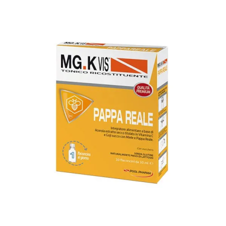 Pool Pharma Mgk Vis Tonico Ricostituente Pappa Reale 10 Flaconcini Da 10 Ml