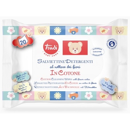 S. I. L. C. Trudi Baby Care Salviette Cotone 20 Pezzi