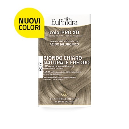 Zeta Farmaceutici Euphidra Colorpro Xd 807 Biondo Chiaro Naturale F Colore + Attivante + Balsamo + Cuffia + Guanti