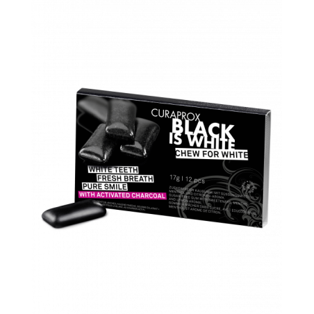 Curaden Ag Curaprox Black Is White To Go Chewing Gum Sleeve 12 Pezzi