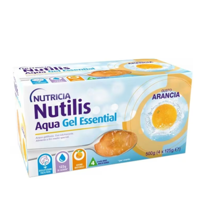 Danone Nutricia Soc. Ben. Nutilis Aqua Gel Arancia 4 Pezzi Da 125 G