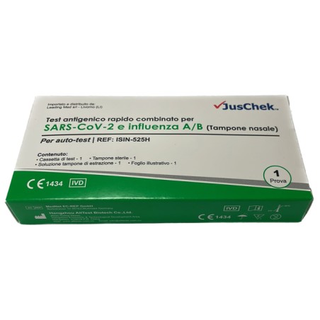 Leading Med Test Antigenico Rapido Covid-19 Alltest Autodiagnostico Determinazione Qualitativa Antigeni Sars-cov-2 E Influenza A