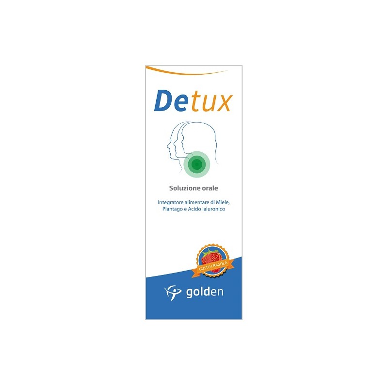 Golden Pharma Detux Soluzione Orale Gusto Fragola 150 Ml