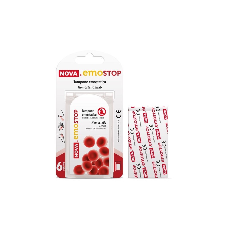 Nova Argentia Ind. Farm Nova Emostop Tampone Emostatico 6 Pezzi