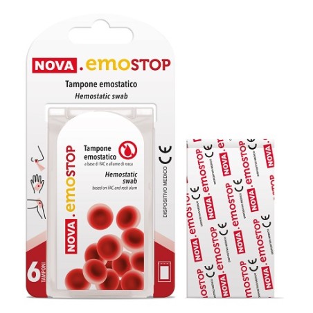 Nova Argentia Ind. Farm Nova Emostop Tampone Emostatico 6 Pezzi