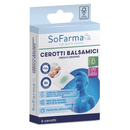 So. Farma. Morra Cerotto Balsamico Fresco Respiro Sofarmapiu' 6 Pezzi