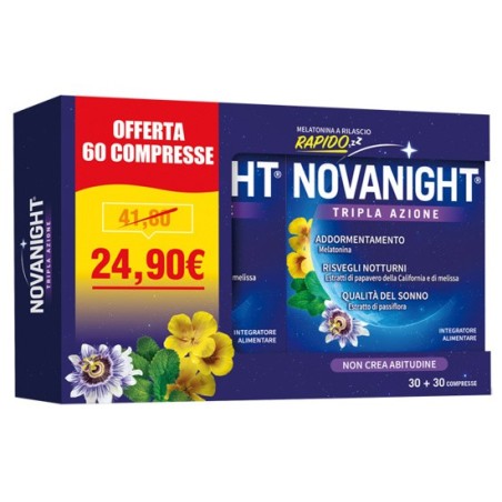 Novanight Tripla Azione Sonno Rigenerante 60 Compresse