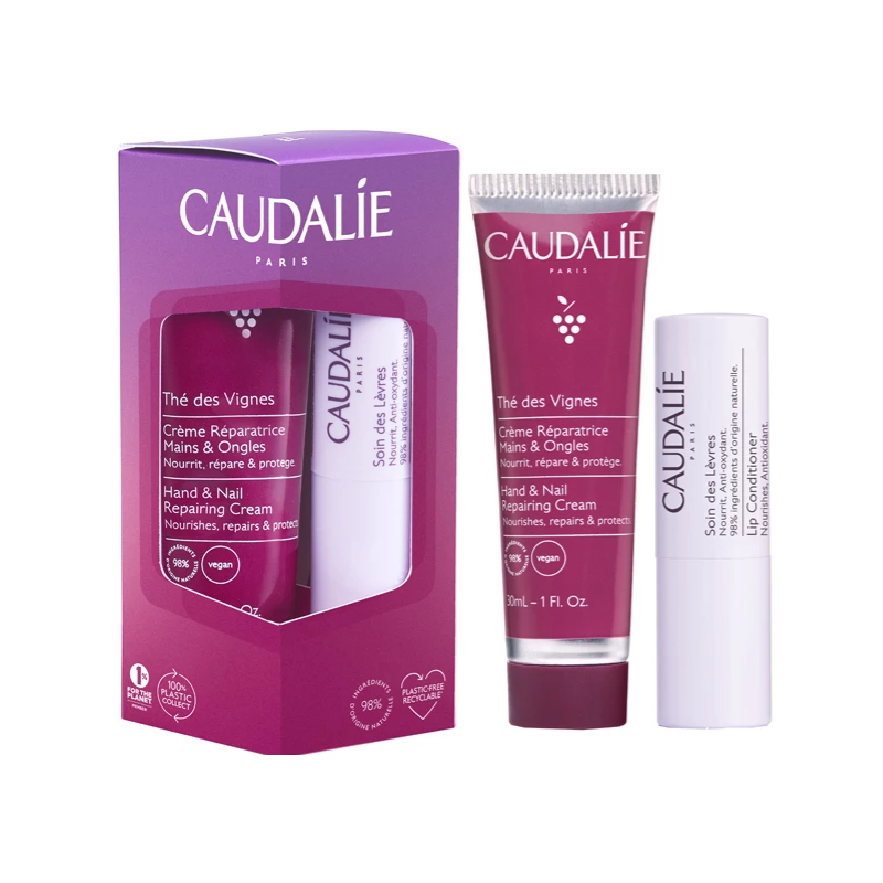 Caudalie Italia The Des Vignes Duo Mani&labra 2022 Crema 30 Ml + Stick 4,5 G