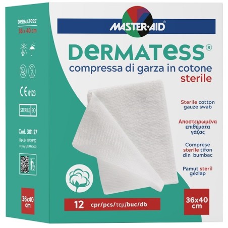 Pietrasanta Pharma Garza Idrofila Dermatess Cotone 36x40 12 Pezzi