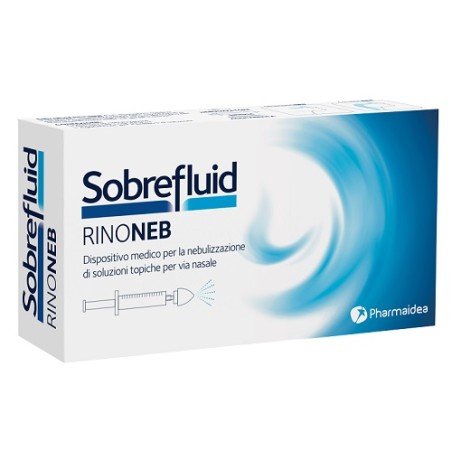 Pharmaidea Sobrefluid Rinoneb Dispositivo Nebulizzatore + Siringa Luer Lock Da 50 Ml + Agocannula Per Prelievo Soluzione