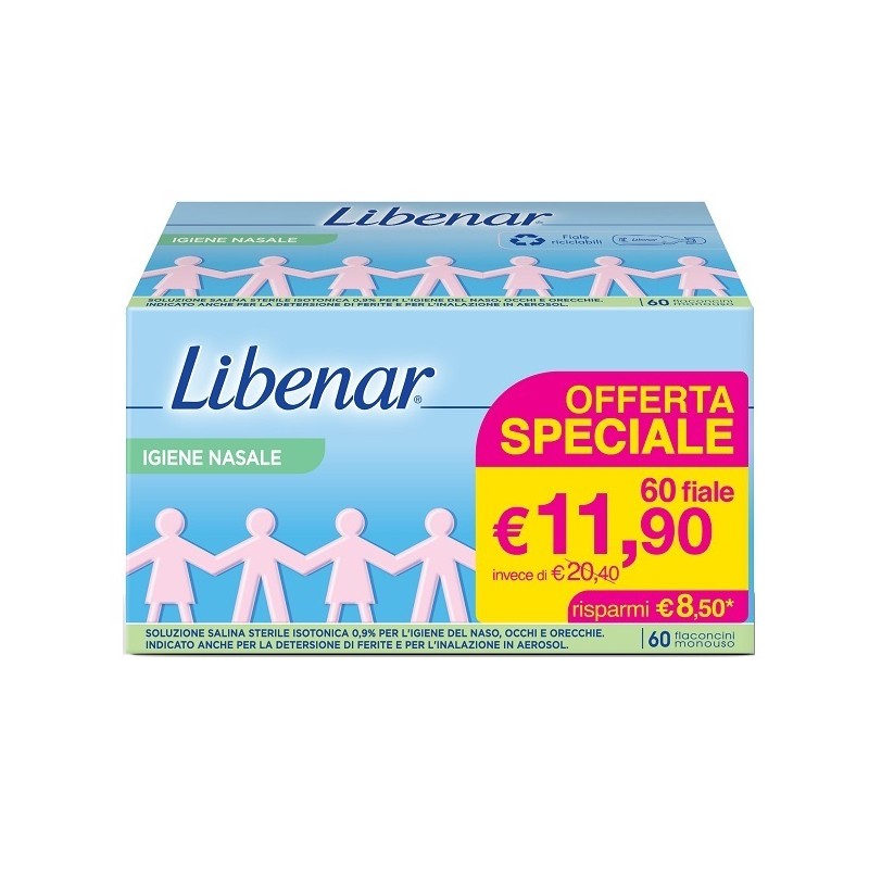 Perrigo Italia Fiale Isotoniche Libenar 60 Pezzi Da 5 Ml