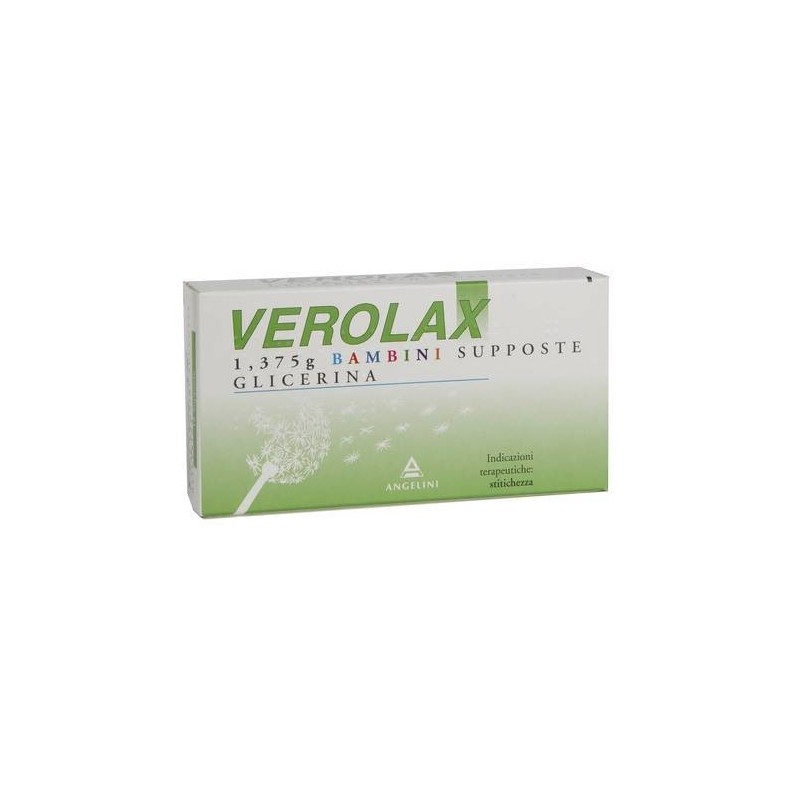 Angelini Verolax 1,375 G Bambini Supposte Glicerina