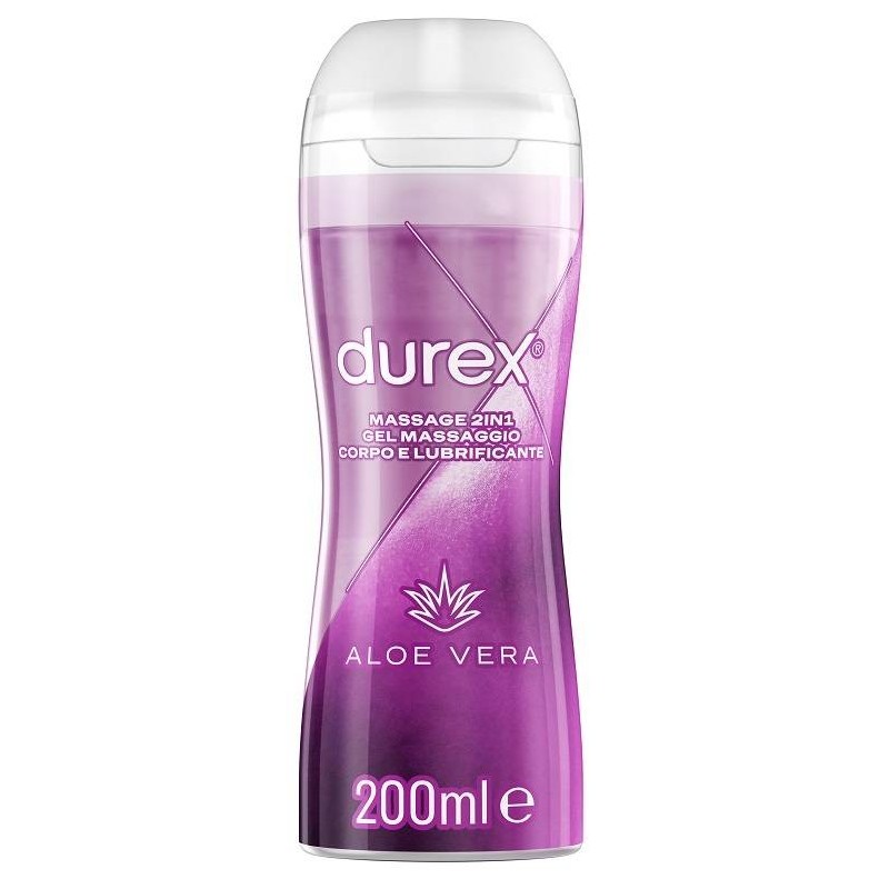 Reckitt Benckiser H. Durex Massage 2 In 1 Gel Massaggio Corpo E Lubrificante Aloe Vera 200 Ml