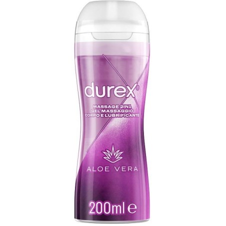 Reckitt Benckiser H. Durex Massage 2 In 1 Gel Massaggio Corpo E Lubrificante Aloe Vera 200 Ml