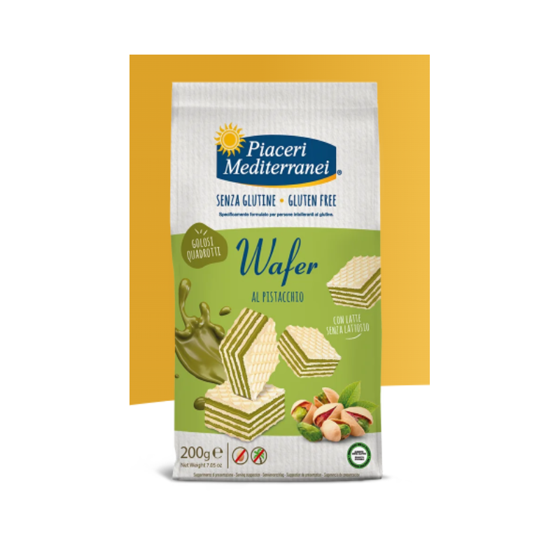 Eurospital Piaceri Mediterranei Wafer Pistacchio 200 G