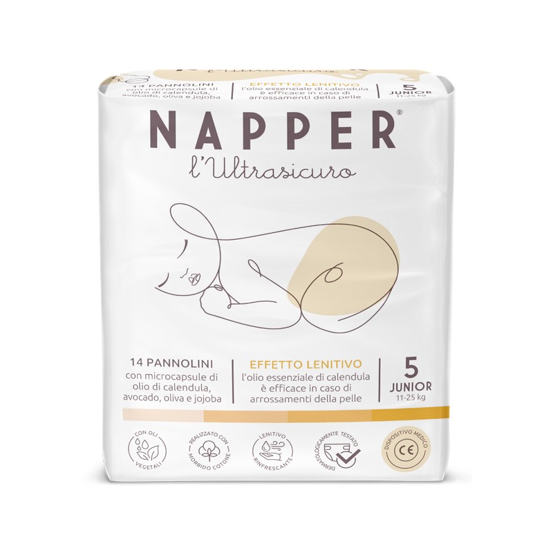 Parmon Pannolino Napper L'ultrasicuro Junior 14 Pezzi