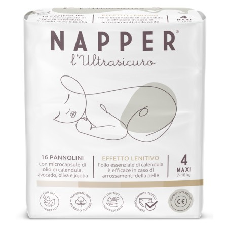 Parmon Pannolino Napper L'ultrasicuro Maxi 16 Pezzi