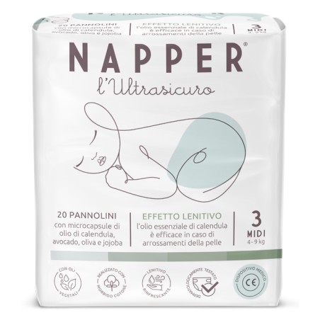 Parmon Pannolino Napper L'ultrasicuro Midi 20 Pezzi