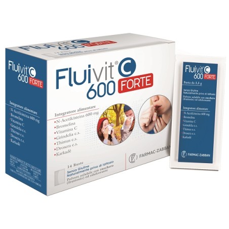 Farmac-zabban Fluivit C 600 Forte 14 Bustine